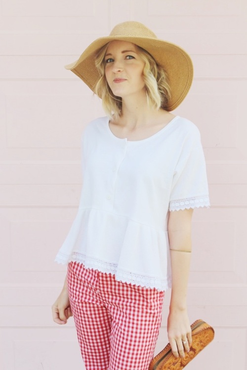 gingham-high-waisted-pants-vintage-floppy-hat-dearly-noted-lifestyle-fashion-blog-1